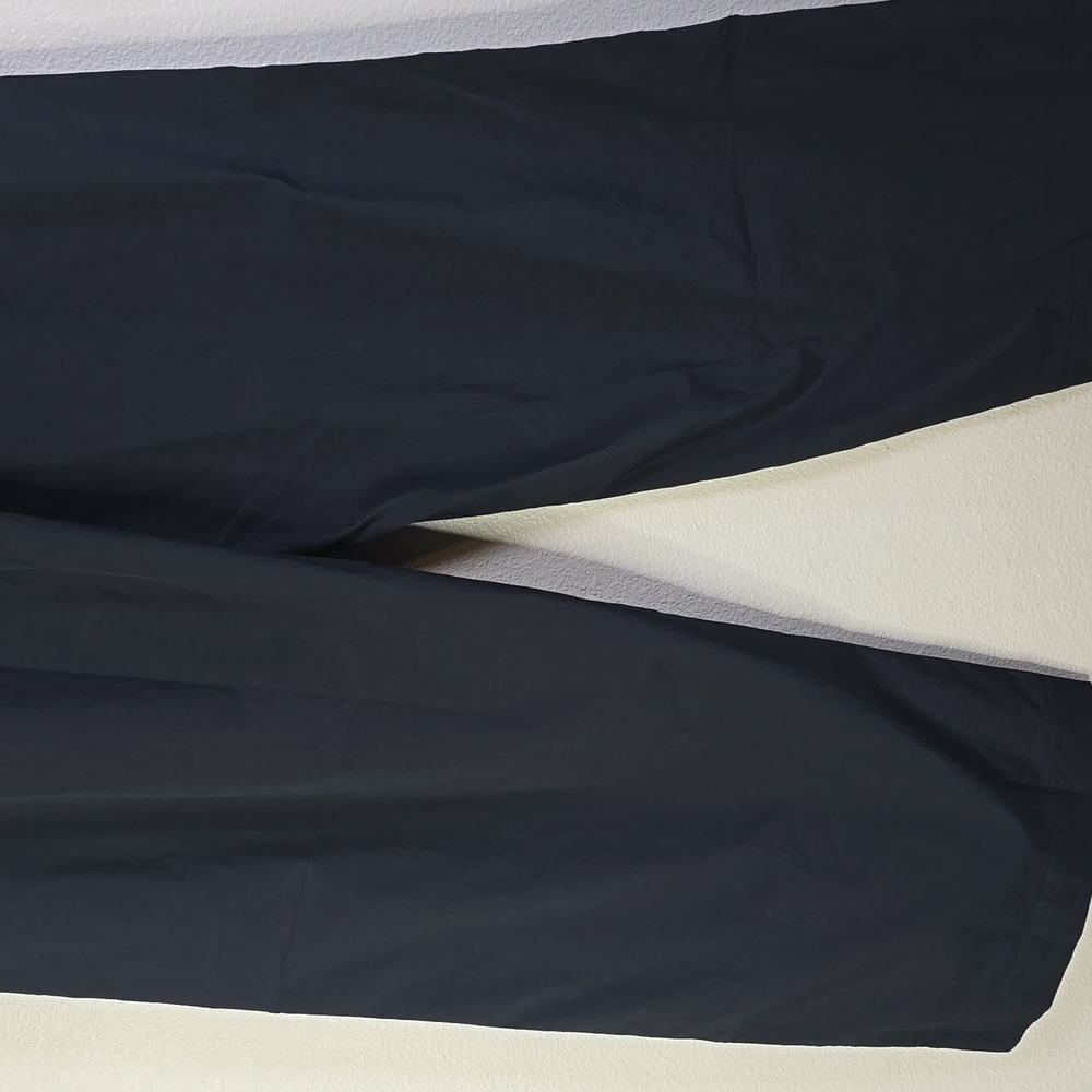 Athleta Drift Poplin Pants Black Back Elastic Waist Wide Leg Drawstring Size M. - Picture 12 of 12